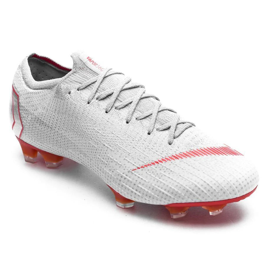 Nike Mercurial Vapor 12 Elite FG Firm Ground Mens Soccer Cleats Concrete Wolf Grey Light Crimson