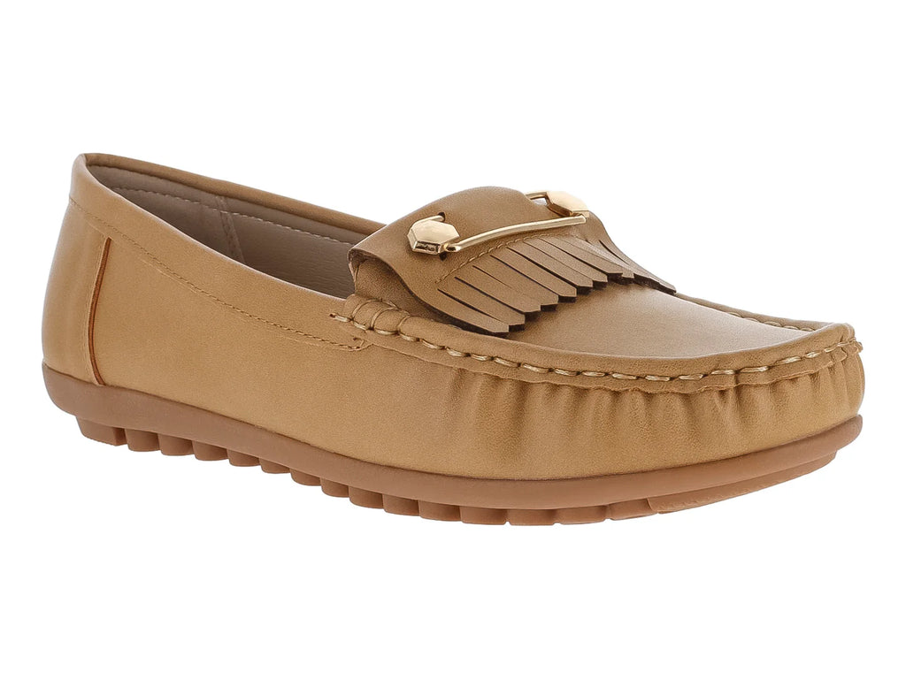 Zapatos Mocasines Comfort Fit Camel para Mujer