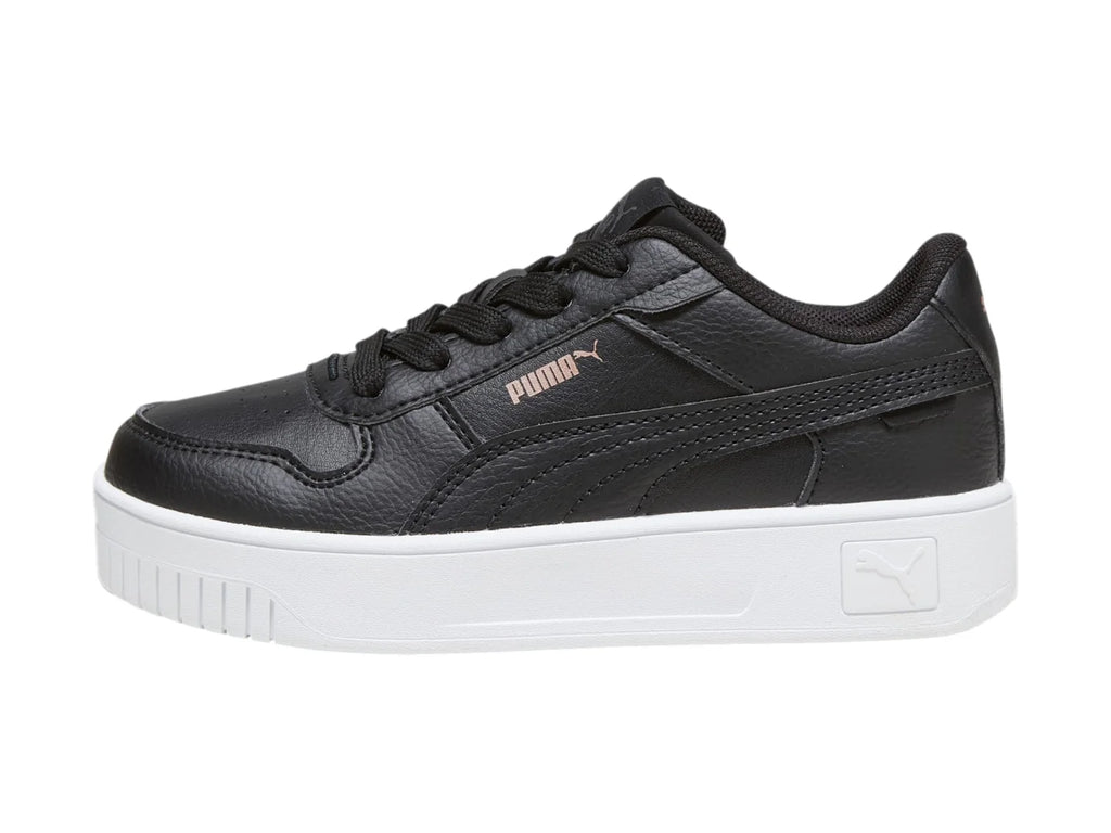 Tenis PUMA Carina Street Negro y Oro Rosa para Niña