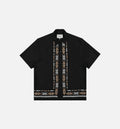 Coba Viscose Mens Short Sleeve Shirt Black