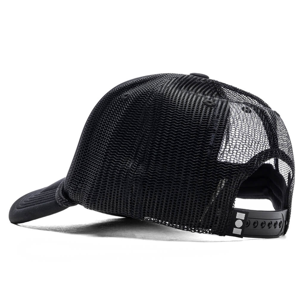 Miracle Way Foam Trucker Hat Dusty Blue Black