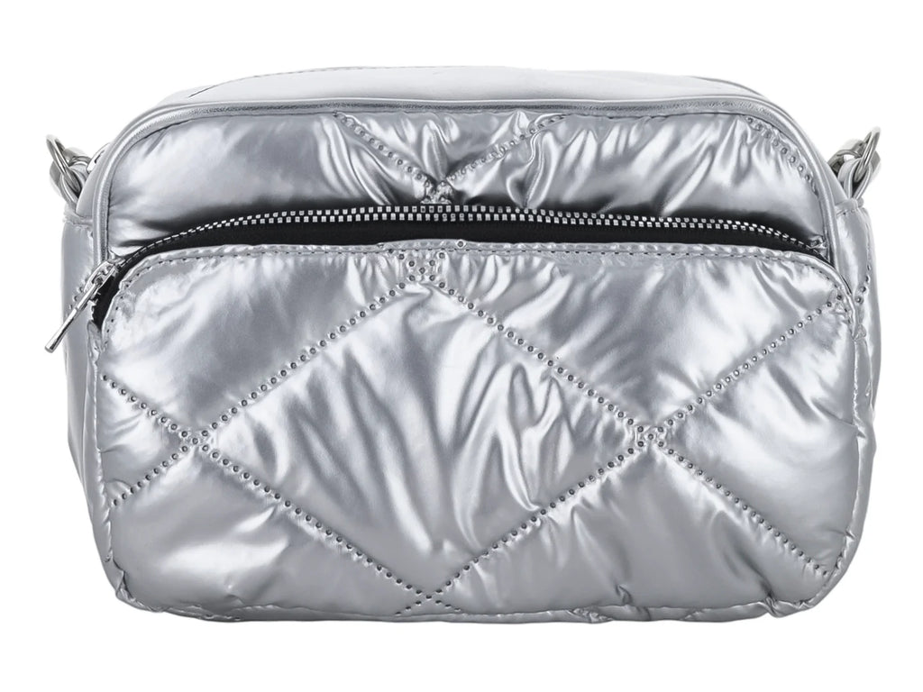 Bolso de Hombro Ferretina Plata para Mujer