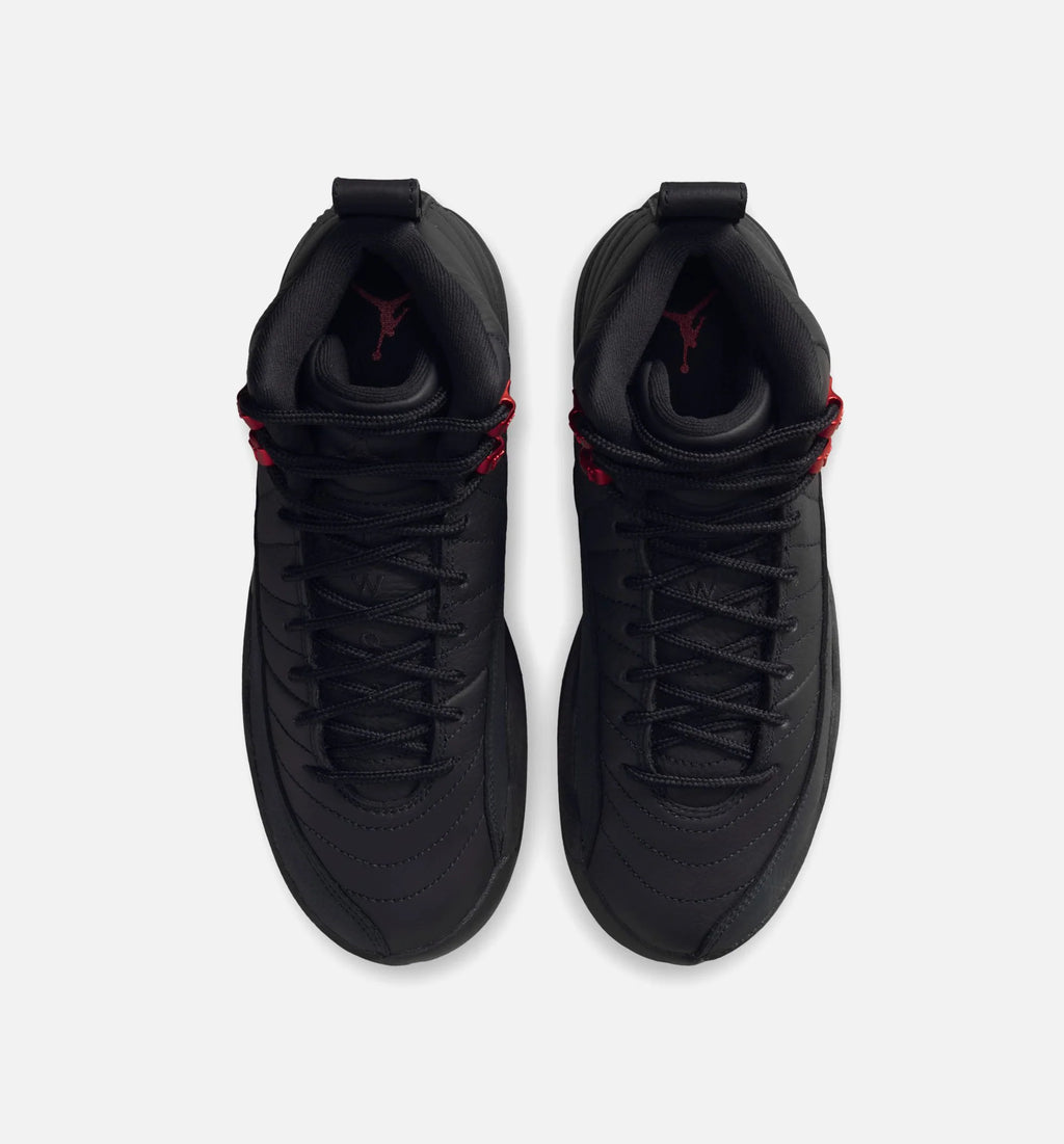 Air Jordan 12 Retro Bloodline Grade School Lifestyle Shoe Black Varsity Red Free Shipping