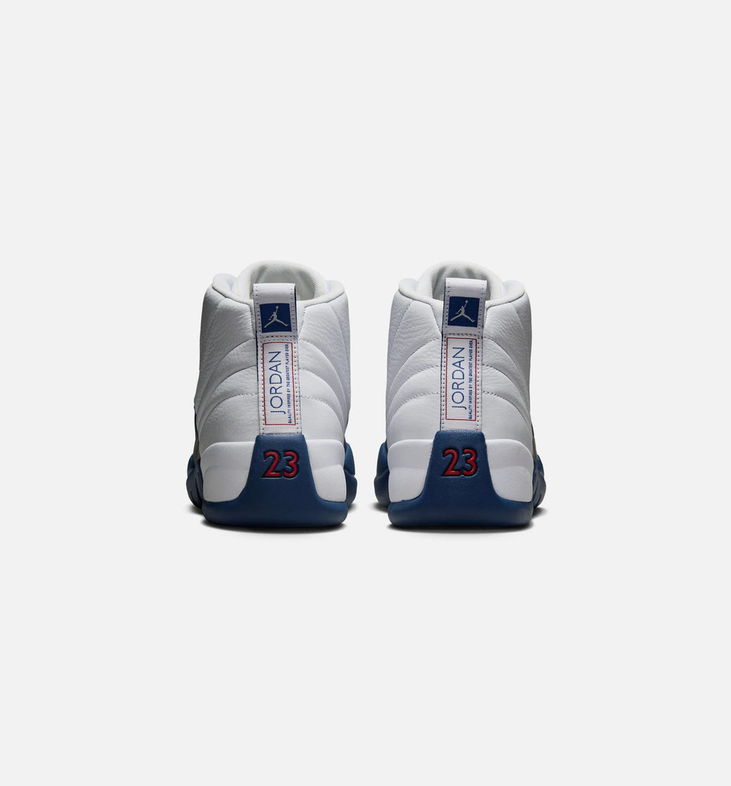 Air Jordan 12 Retro French Blue Mens Lifestyle Shoe White French Blue Metallic Silver Varsity Red