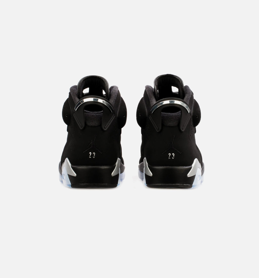 Air Jordan 6 Retro Metallic Silver Mens Lifestyle Shoe Black Free Shipping