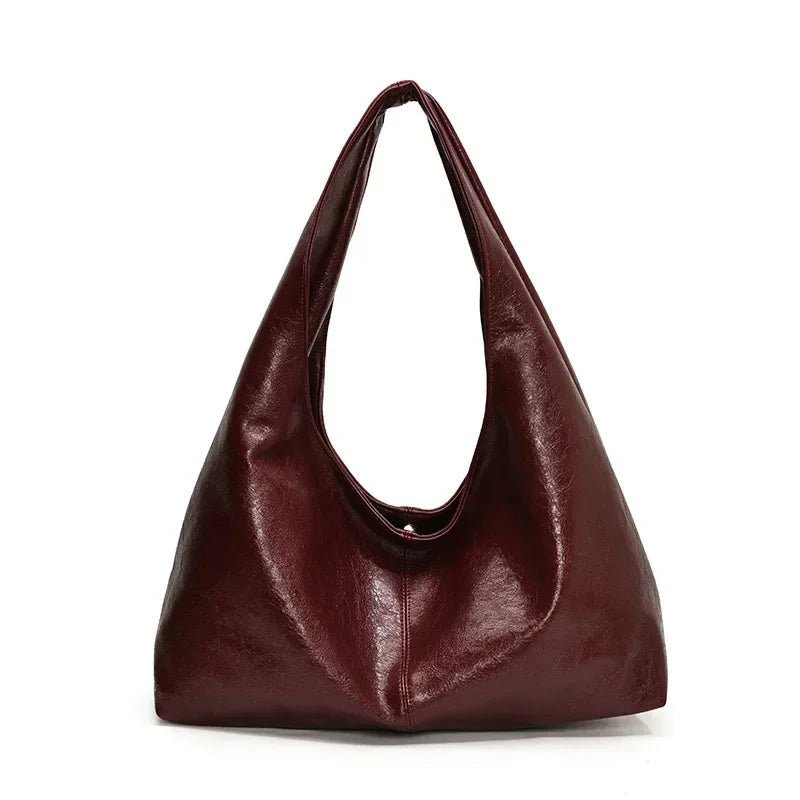 Bolsa Triangular de Couro Aosta