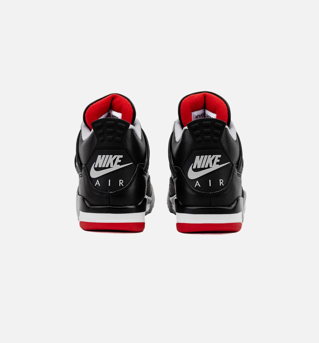 Air Jordan 4 Retro Bred Reimagined Mens Lifestyle Shoe Black Fire Red Cement Grey Summit White Limit One Per Customer