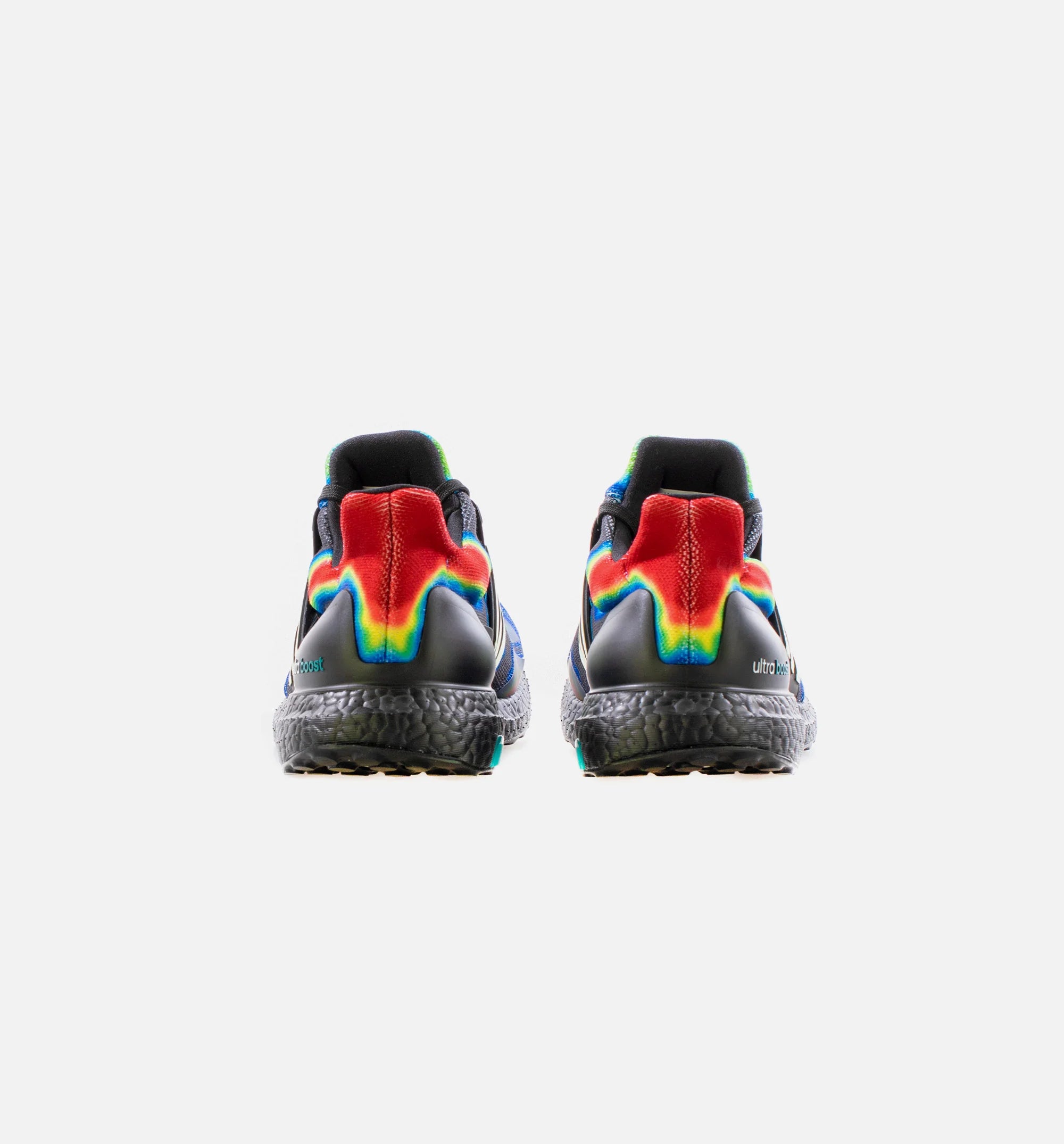 Ultra Boost Heat Map Mens Running Shoe Core Black Yellow Tint EQT Green