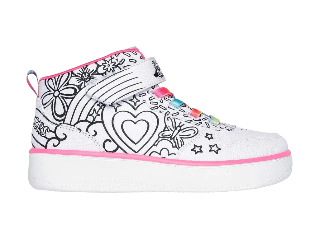 Tenis Skechers Sport Court 92 Blanco para Niña