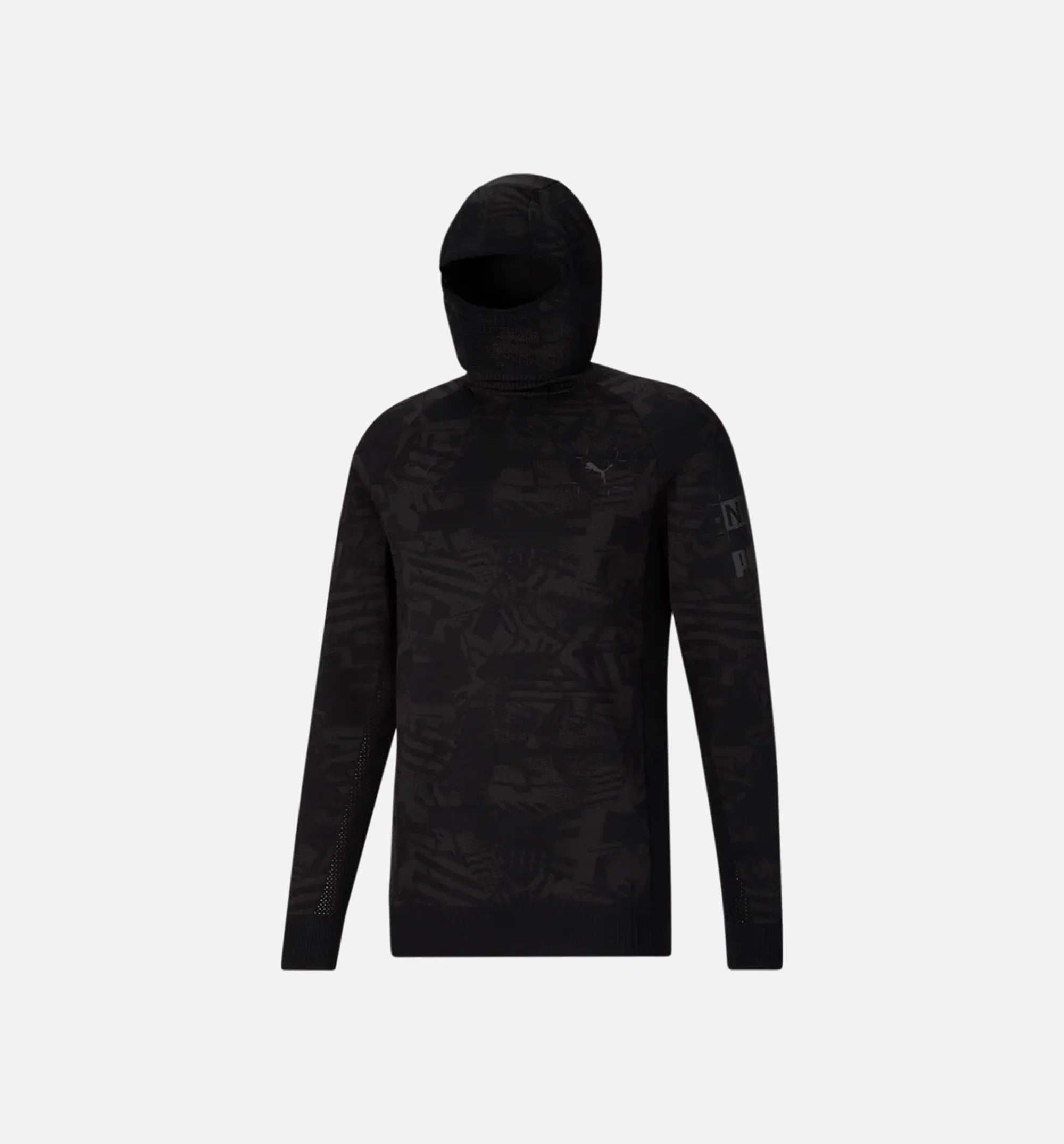 Nemen Scuba Knit Mens Long Sleeve Shirt Black