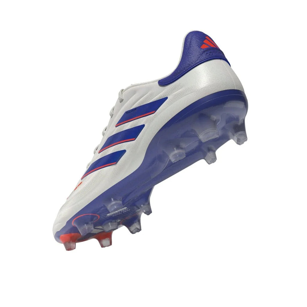 adidas Copa Pure 2 Elite FG Firm Ground Soccer Cleats White Lucid Blue Solar Red