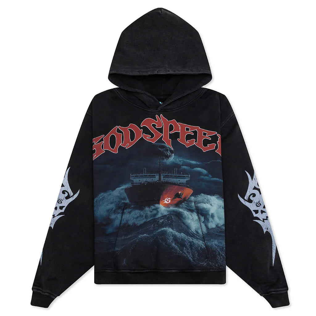 Seasick Hoodie Black