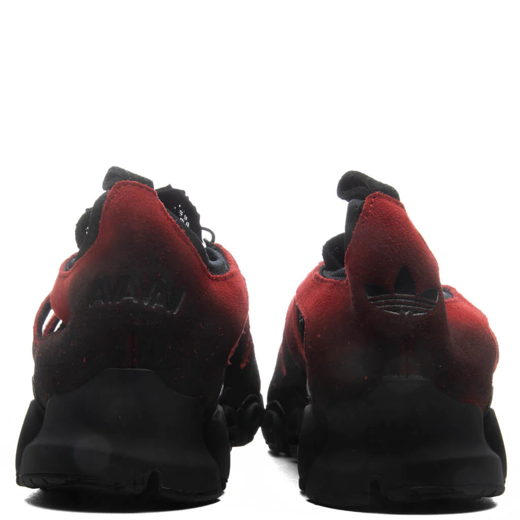 adidas Originals x Avavav Womens Megaride Core Black Power Red Power Red