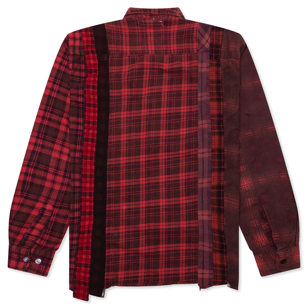 Over Dye 7 Cuts Shirt Red
