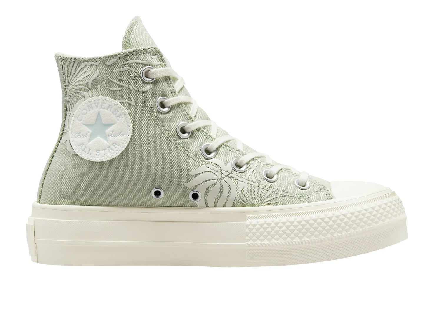 Tenis Converse Chuck Taylor All Star Lift Hi Platform Verde para Mujer