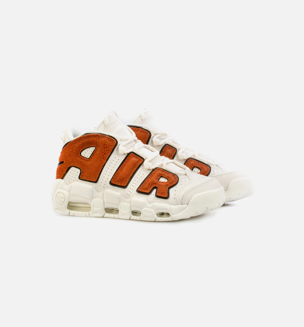 Air More Uptempo Womens Basketball Shoe Beige Orange