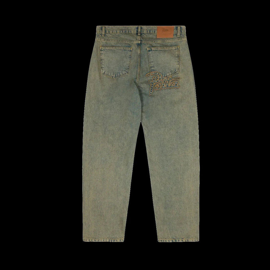 Patta Dirty Whiskers Denim Pants Sandwashed Light Blue Denim