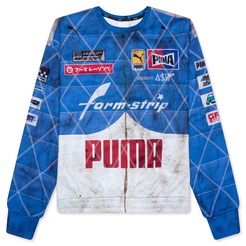 Puma x AAP Rocky Quilted Sweat Shirt Clyde Royal