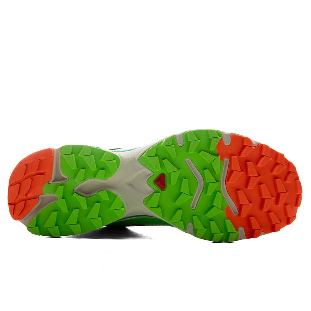 Salomon x Feid XT 4 OG Ferxxocalipsis Black Green Gecko Shocking Orange