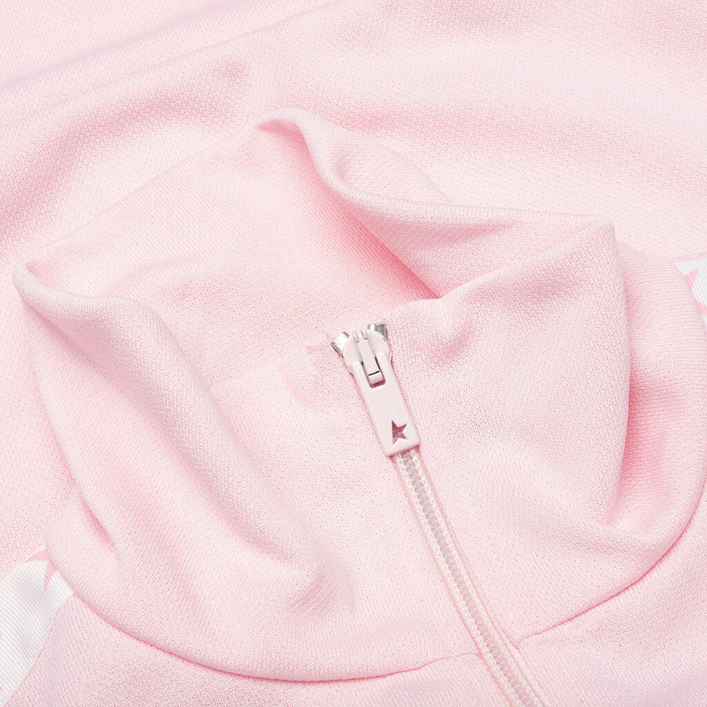 Womens Star Zipped Track Jacket Rose Shadow