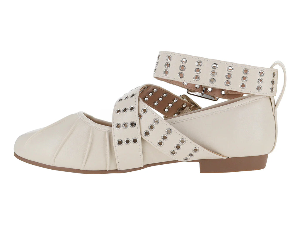 Flats ROZE Color Hueso para Mujer