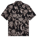 Flower Cut Cabana Shirt Black