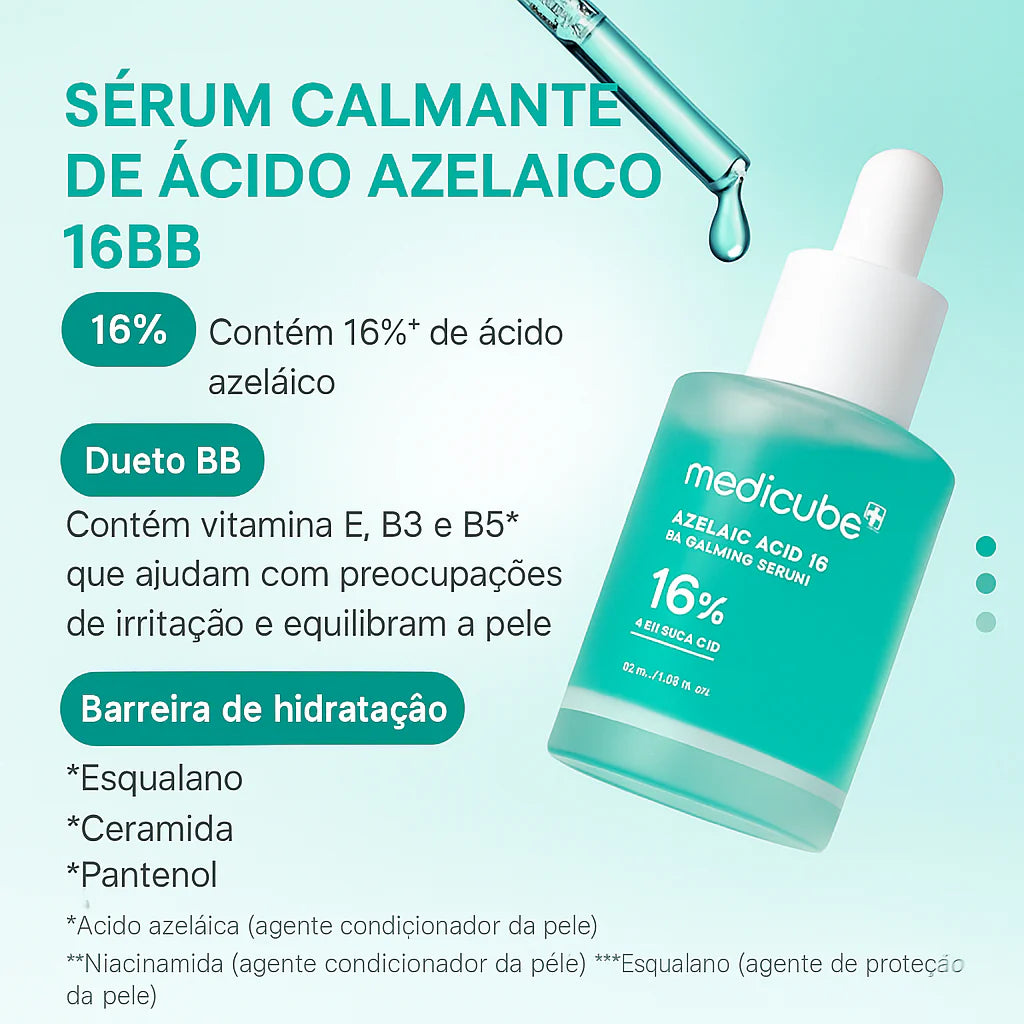 Sérum Facial Calmante com Ácido Azeláico
