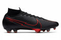 Nike Mercurial Vapor 13 Elite FG Firm Ground Mens Soccer Cleats Black Chile Red Dark Smoke Grey Chile Red