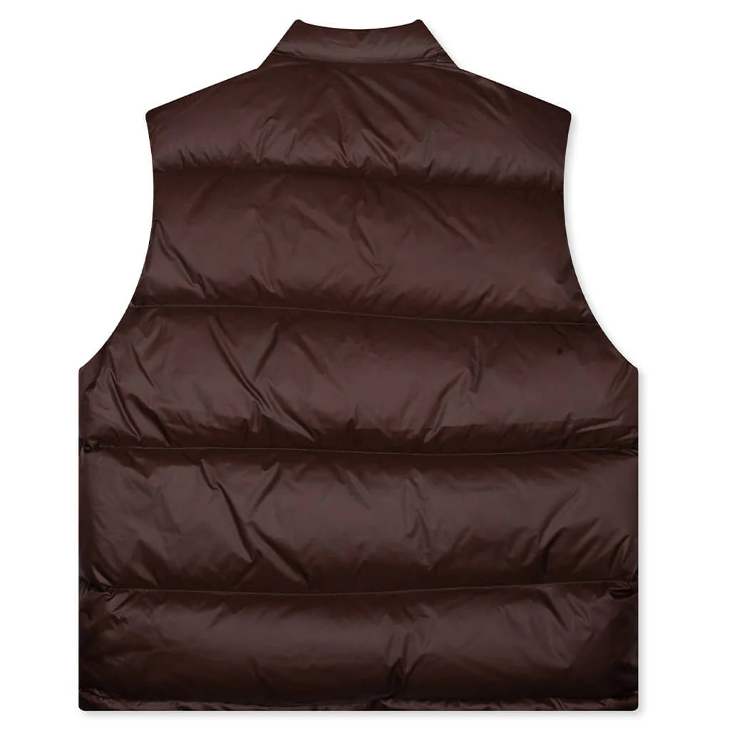 Micro Ripstop Down Vest Brown