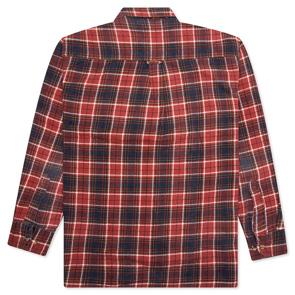 Ribbon Flannel Shirt Assorted