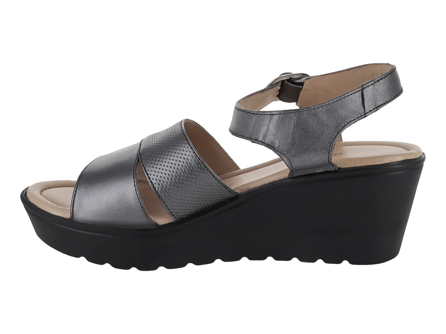 Sandalias Clinton Inox Plata para Mujer