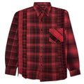 Flannel Shirt 7 Cuts Shirt Over Dye Red