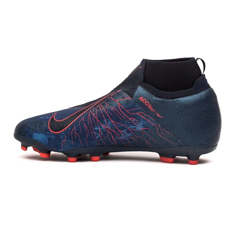 Nike Phantom Vison Elite DF MG Multi Ground Youth Soccer Cleats Obsidian Black