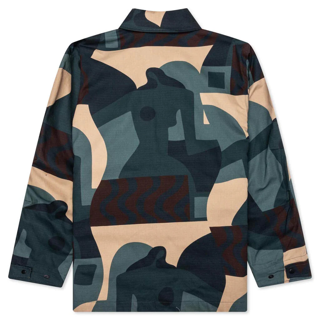 Distorted Camo Jacket Green