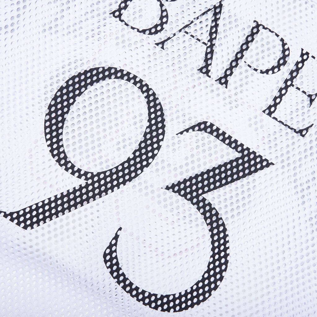 Line Camo Multi Logo Relaxed Fit Football Jersey White