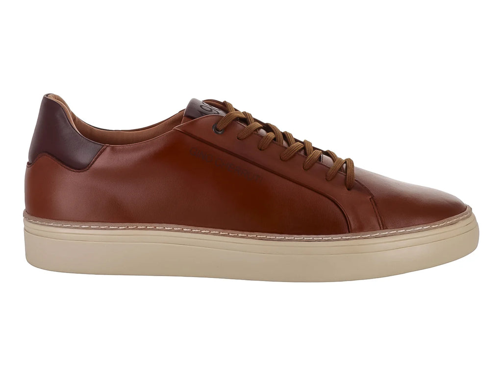 Tenis Gino Cherruti Cuero Canela y Expresso para Hombre