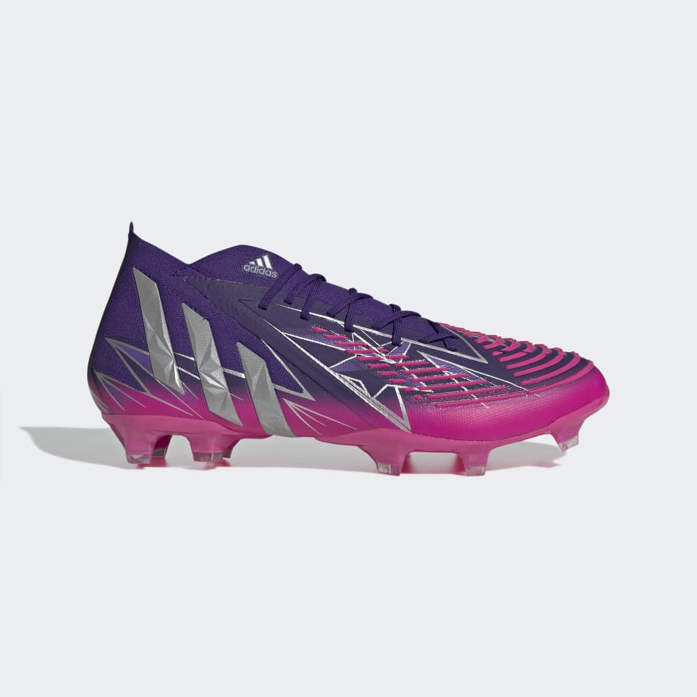 adidas Predator Edge1 FG Firm Ground Boots College Purple Silver Metallic Shock Pink