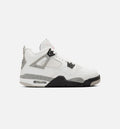 Air Jordan 4 Retro White Cement Grade School Lifestyle Shoe Summit White Fire Red Cement Grey Black