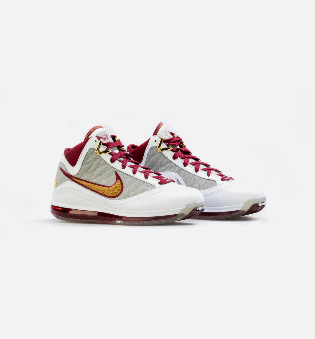 Lebron 7 MVP Mens Basketball Shoe White Red Grey Bronze