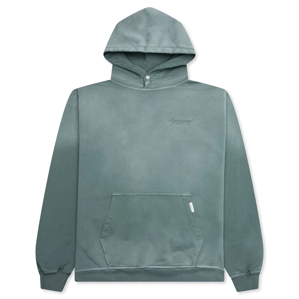 Owners Club Script Hoodie Vintage Green