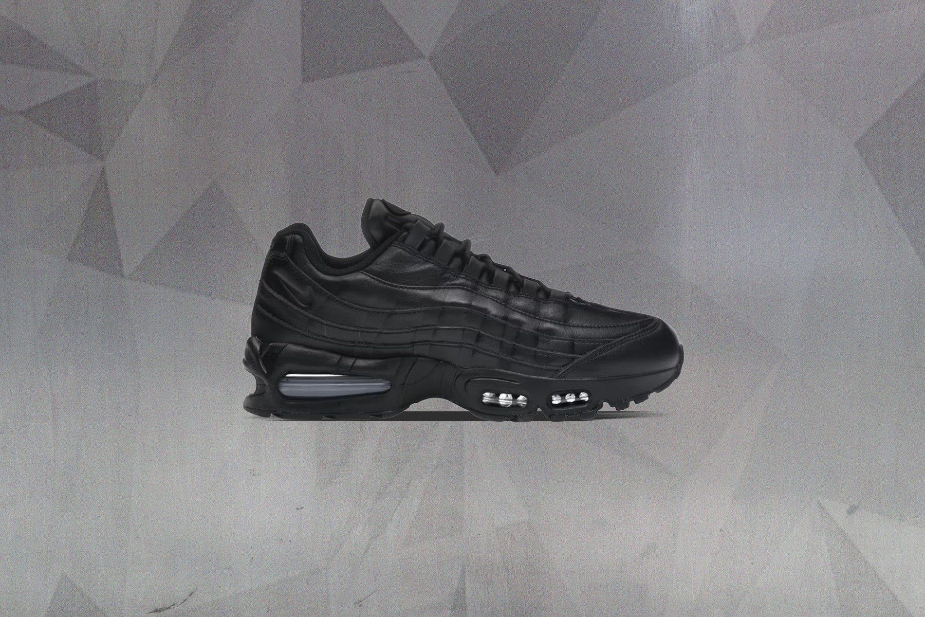 Air Max 95 Big Bubble Leather Black Black Black