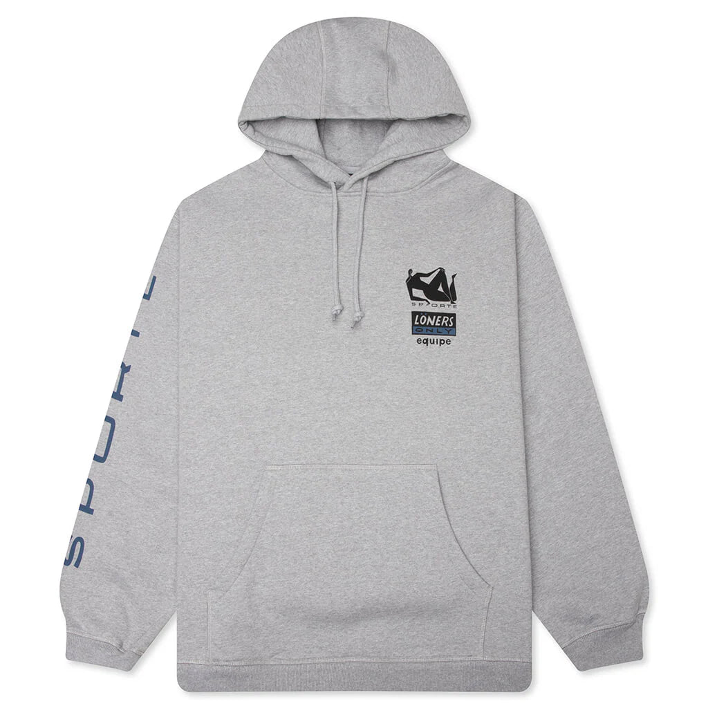 Parra Sporte Hooded Sweatshirt Heather Grey