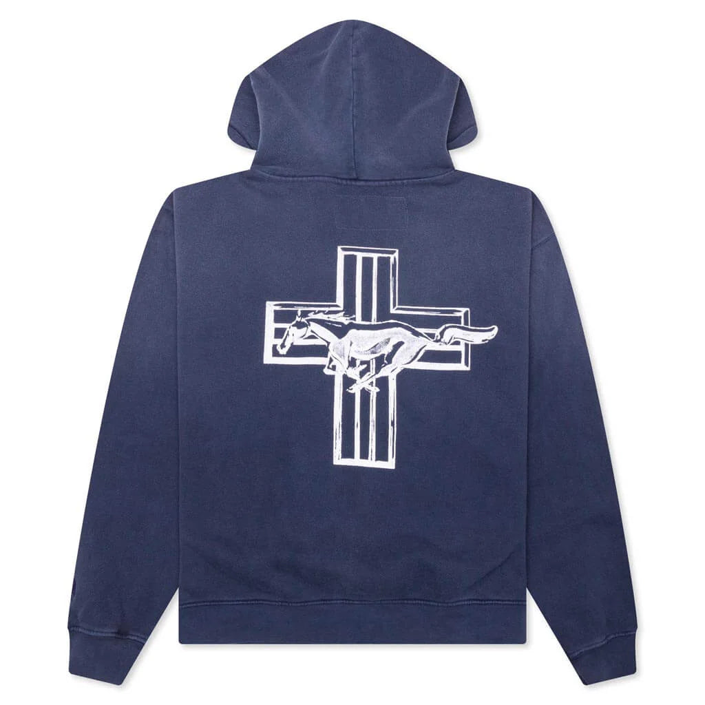 Mustang Cross Sweatshirt Washed Navy