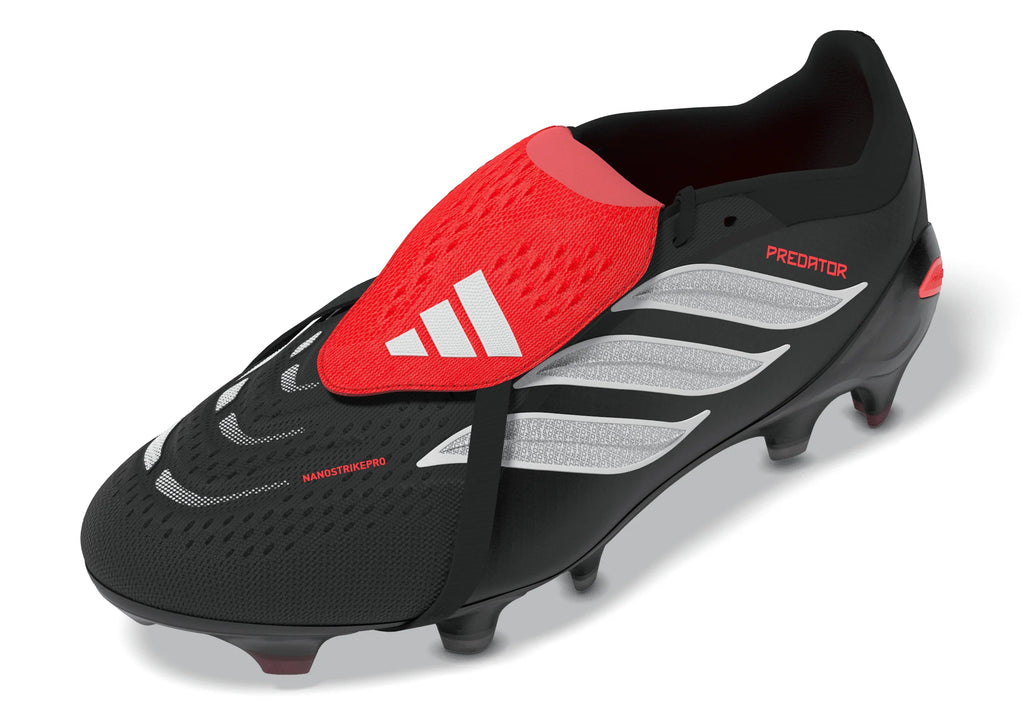 adidas Predator Pro Fold Over Tongue FG Firm Groun Mens Soccer Cleats Black White
