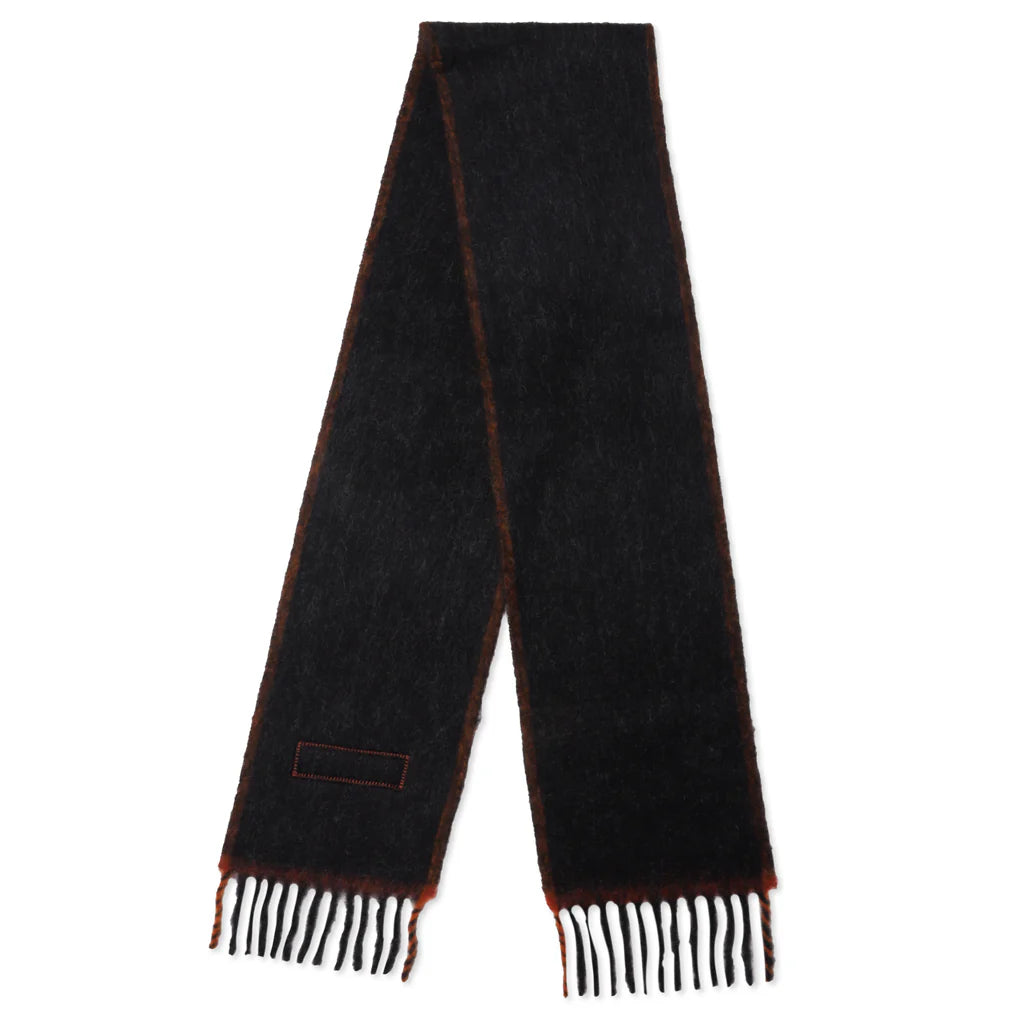 Wool Mohair Scarf Black