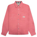 Heavy Washed Canvas Shirt Berry