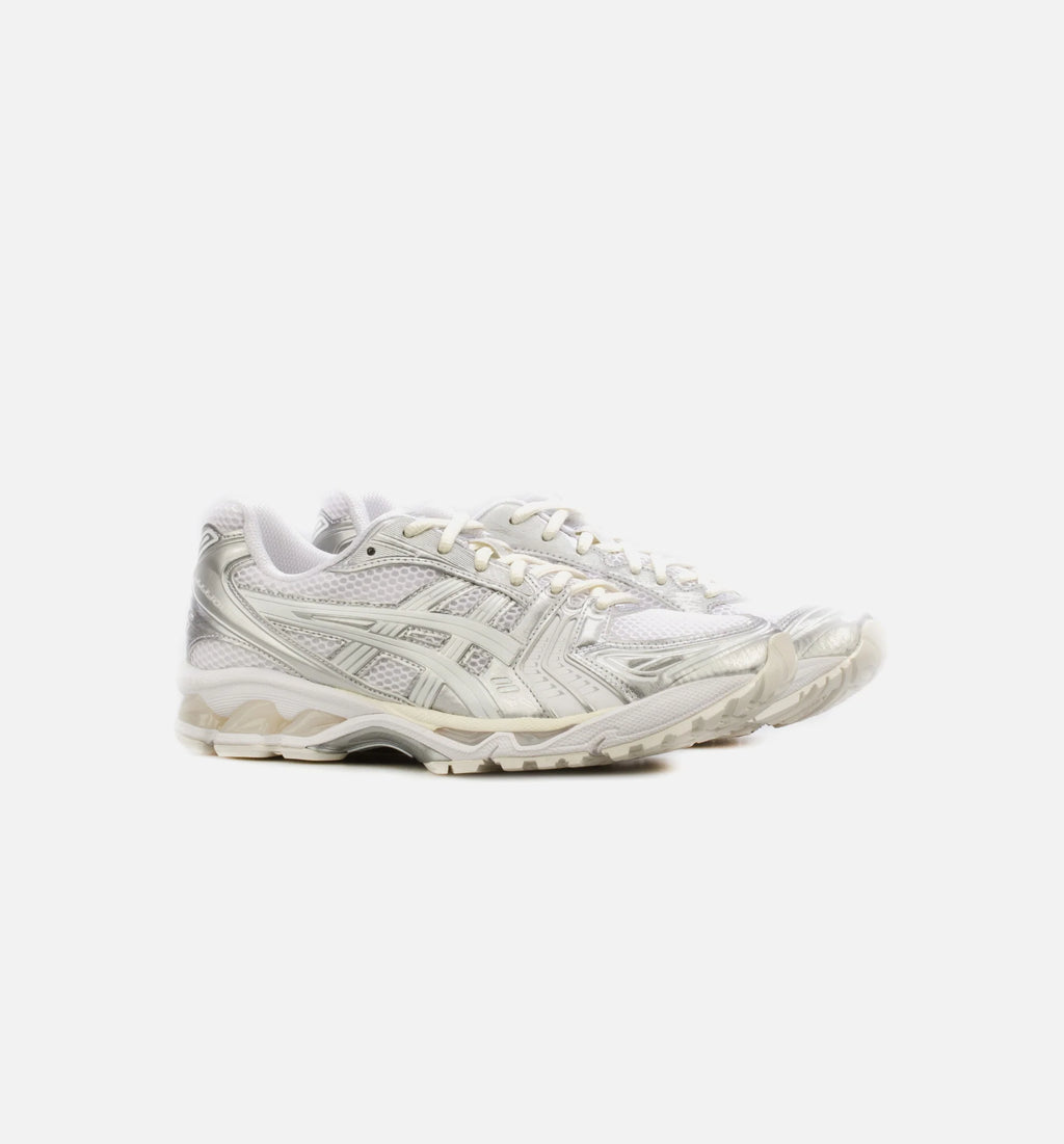 JJJJound x Gel Kayano 14 Mens Running Shoe White Silver