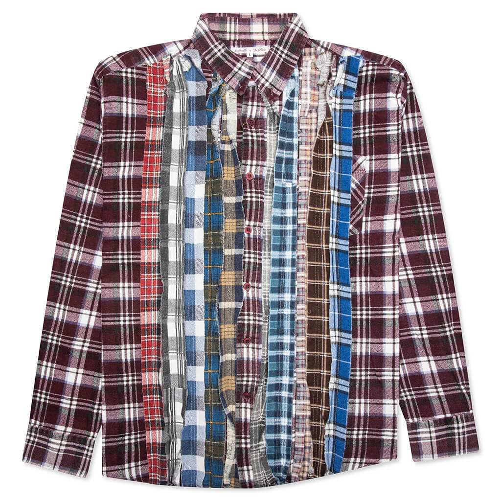 Ribbon Flannel Shirt Assorted