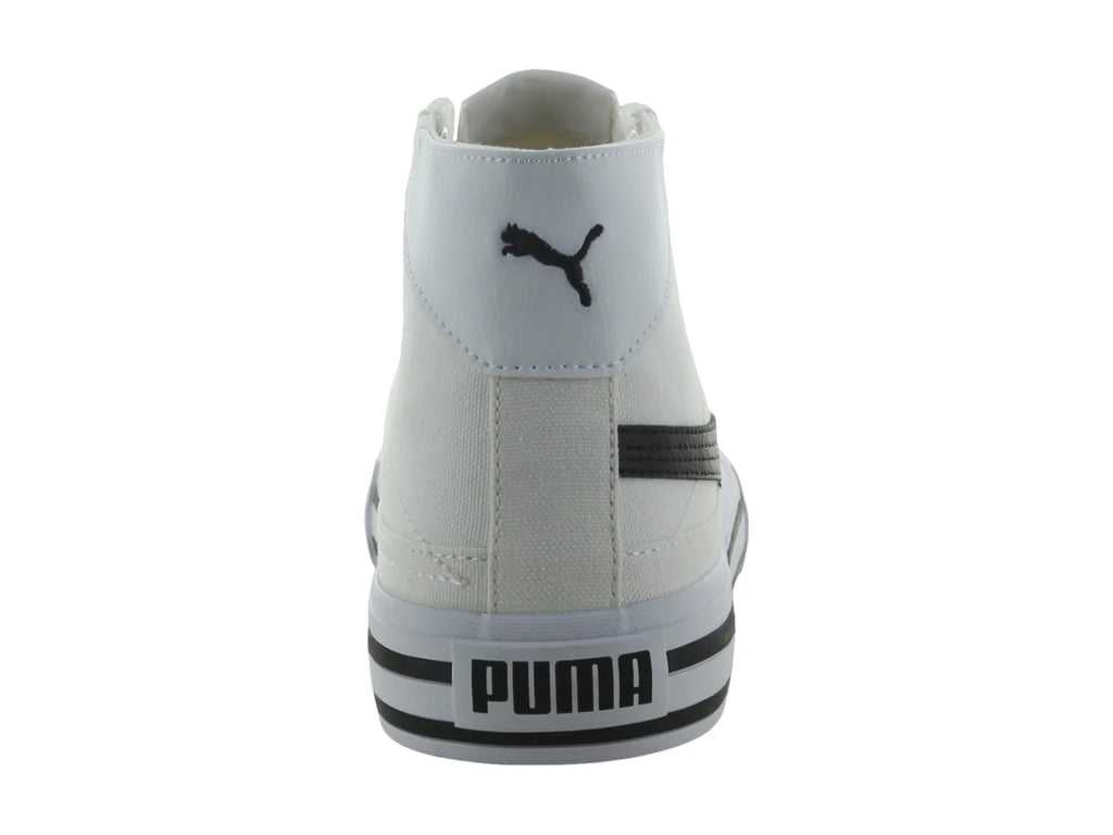 Tenis PUMA Court Classic Vulc Mid Blanco y Negro para Mujer