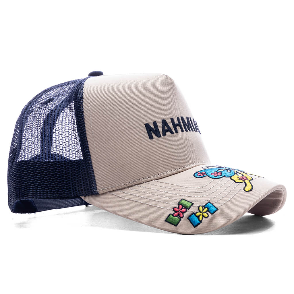Nahmias 70s Trucker Hat Navy Canvas